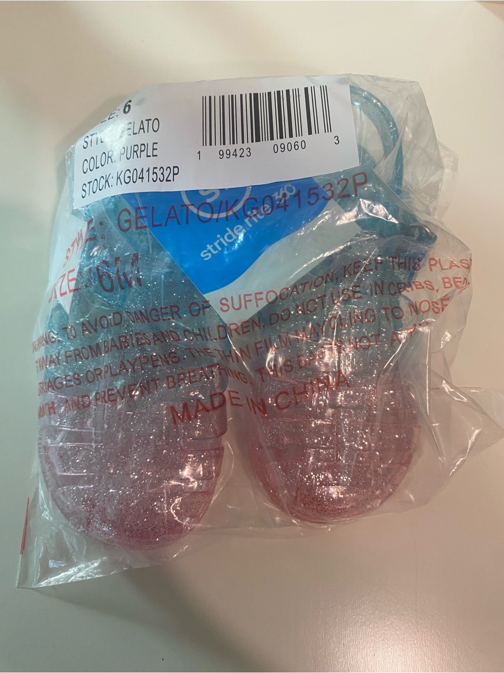 Stride Rite Baby Gelato Purple Jelly Shoes